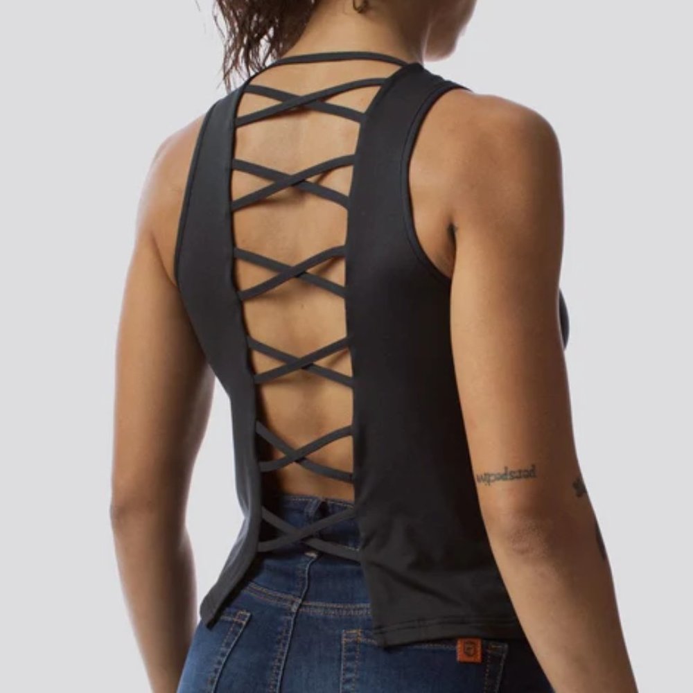 Born Primitive - STRING ME ALONG CROP TOP 2.0 - Black - L - Used